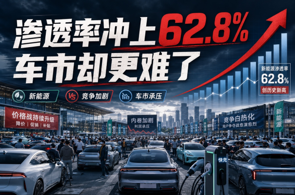 渗透率冲上62.8%，车市却更难了