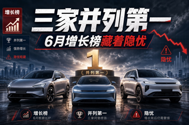 三家并列第一，6月增长榜藏着隐忧