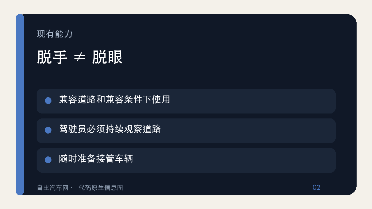 Super Cruise当前功能、适用道路与驾驶员责任