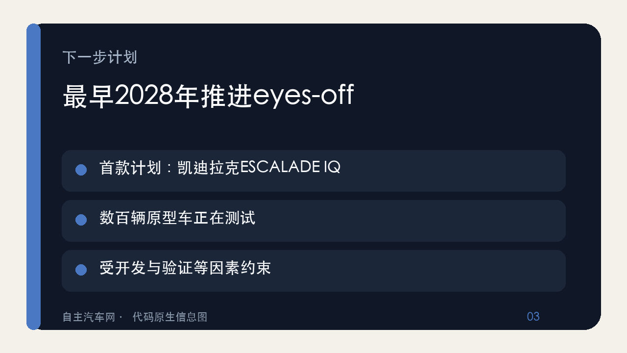 Super Cruise从脱手到计划脱眼的能力边界