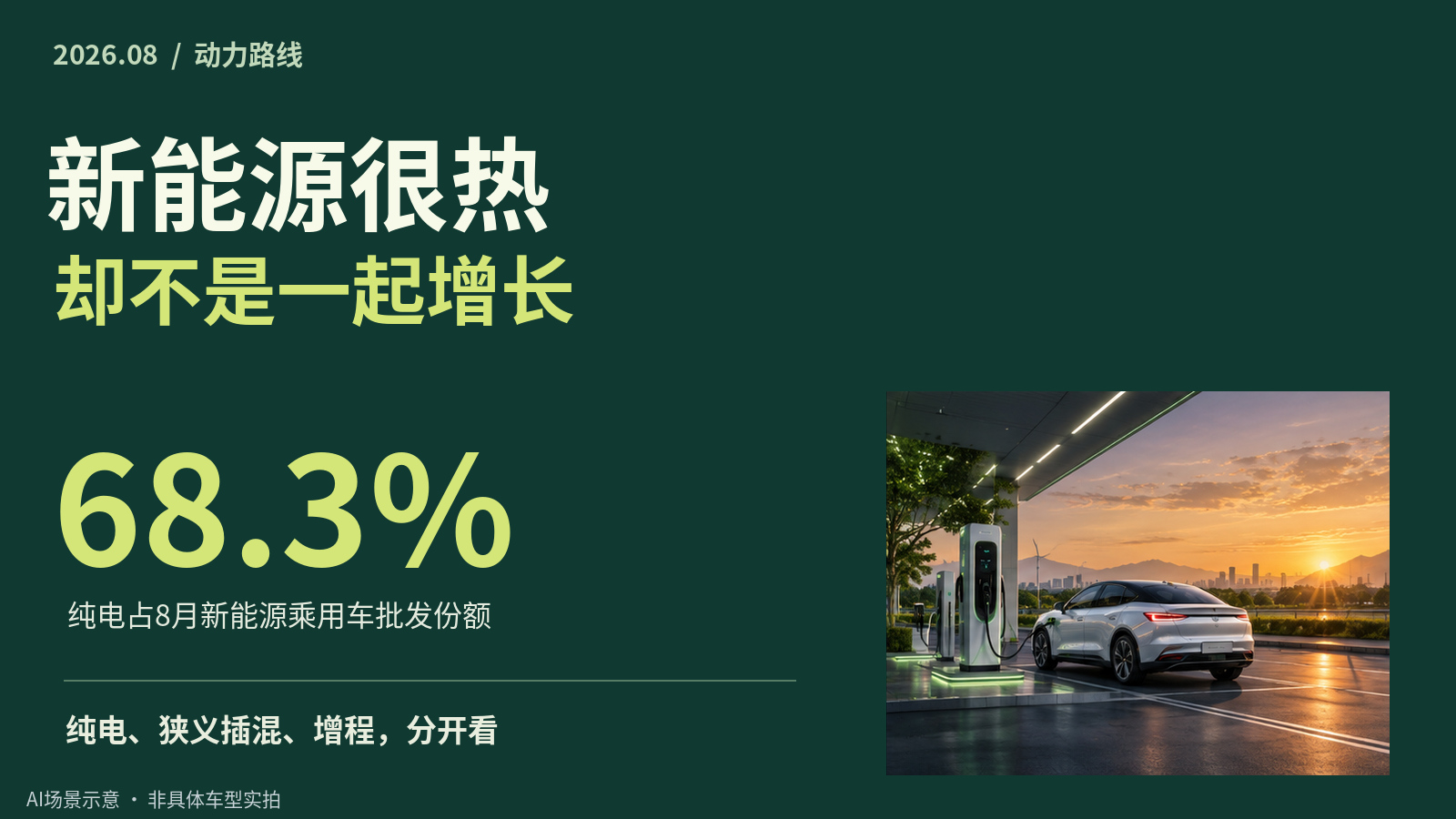 纯电涨、增程跌，8月新能源不是一起热