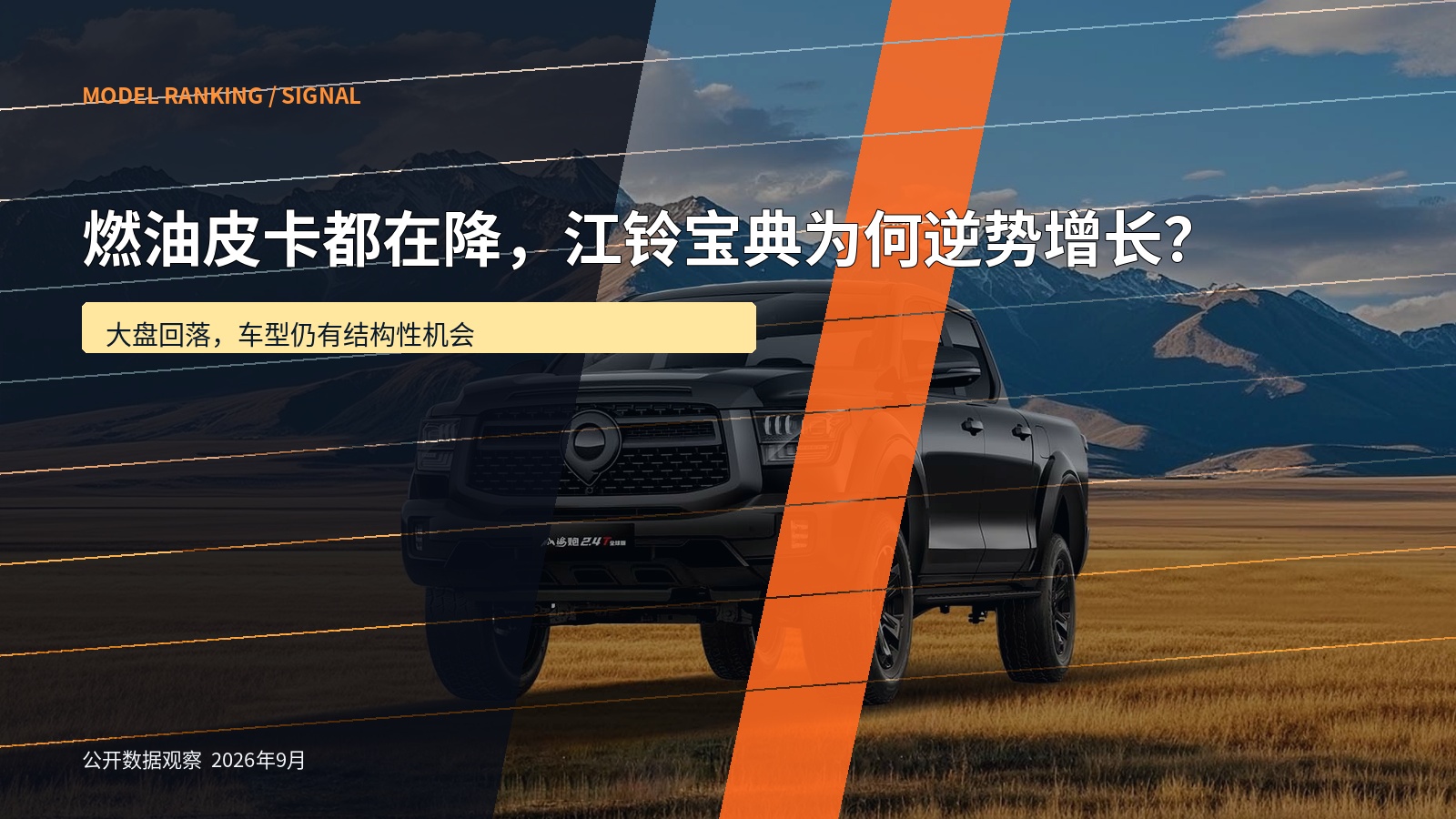 长城汽车官网｜皮卡试驾官方图；用于呈现车型竞争与用户场景选择