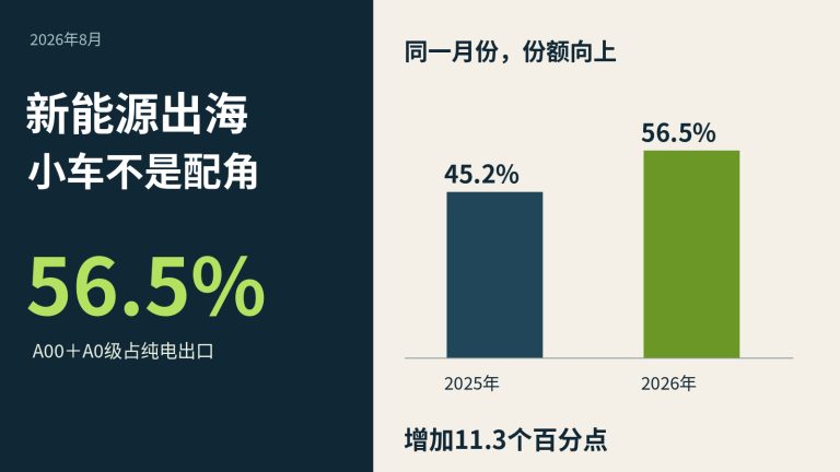 新能源车出海，小车拿走了多少份额：数据设计封面