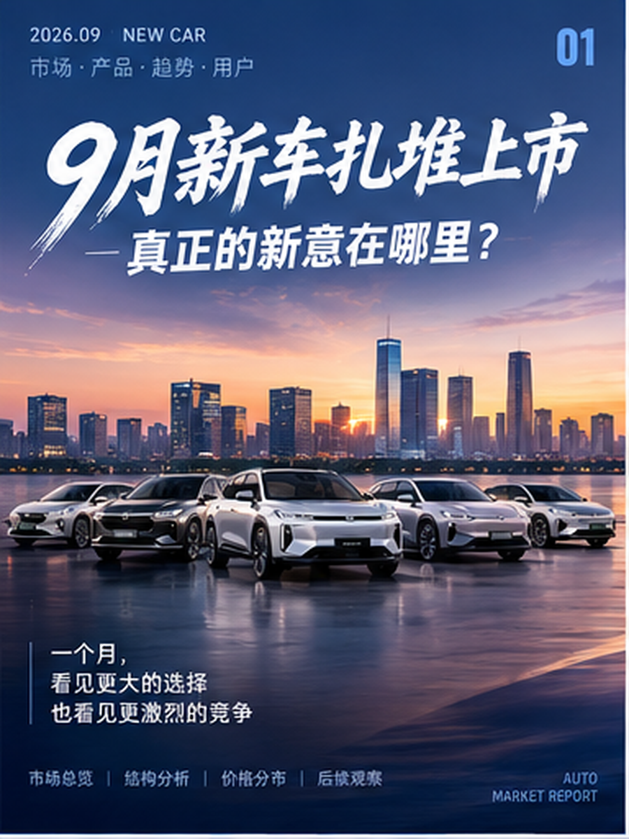 9月新车扎堆上市，真正的新意在哪里？